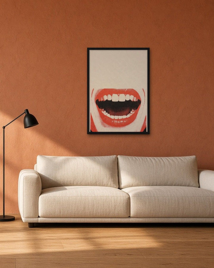 OUT LOUD framed on a wall